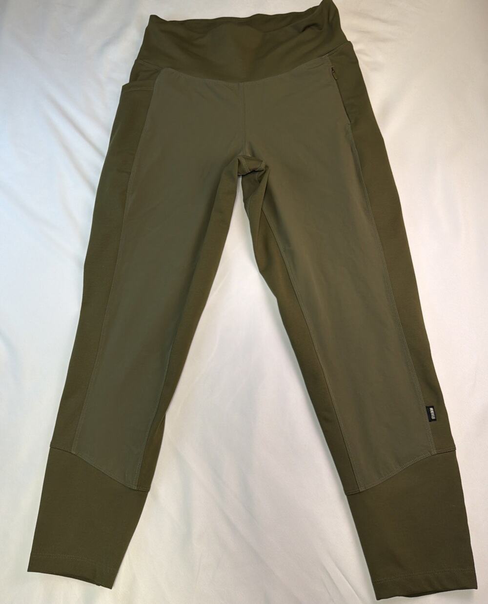 REI Co-op Swiftland Hybrid Running Pants Army Cot Green Womens Medium-Gorpcore